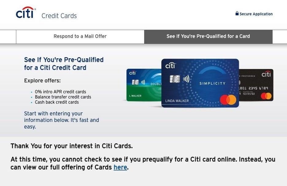 How to Get Pre-Approved for a Citi Credit Card  Bankrate