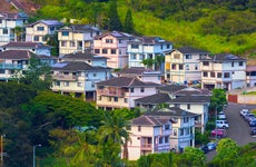 Scenic Honolulu Oahu Hawaii Suburban Neighborhood