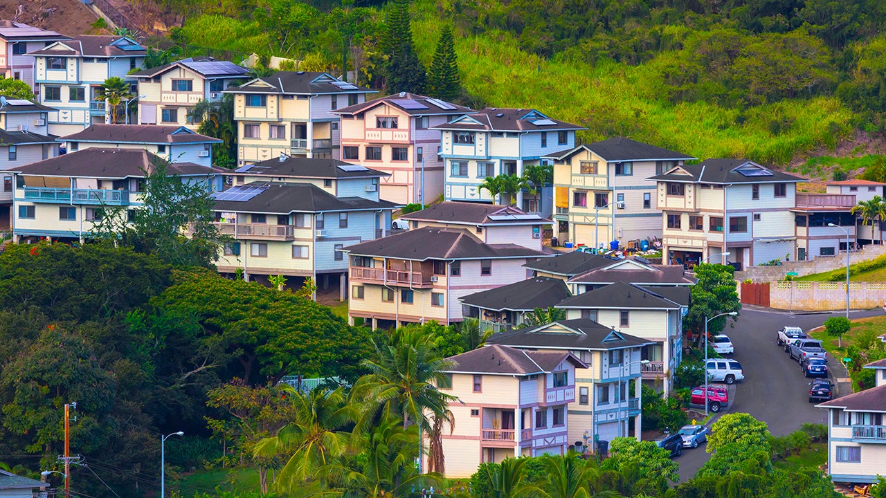 Scenic Honolulu Oahu Hawaii Suburban Neighborhood