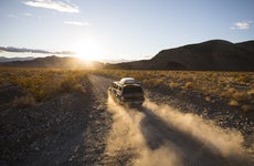 Driving a dusty road