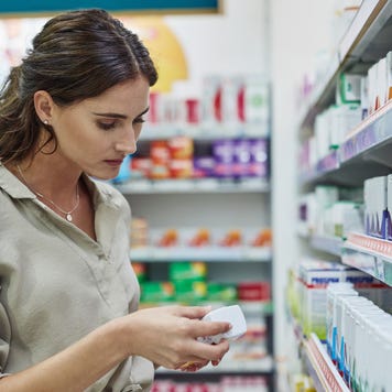 Woman at drugstore