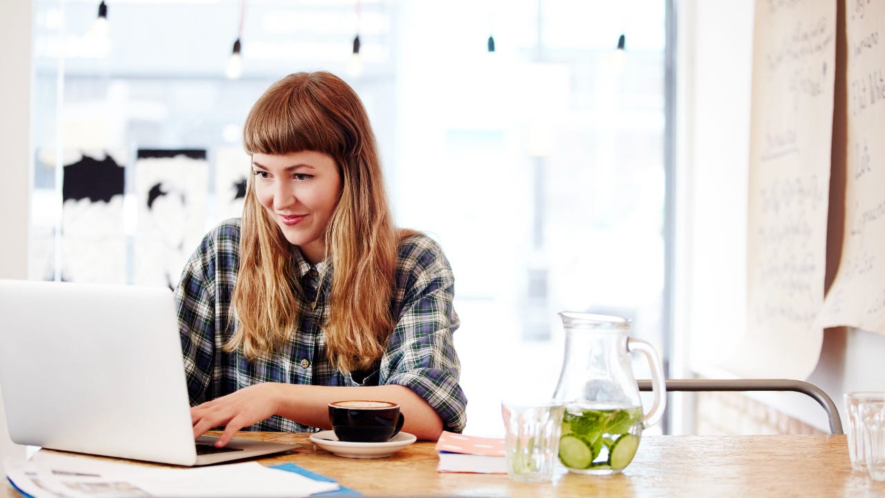 Young woman on laptop