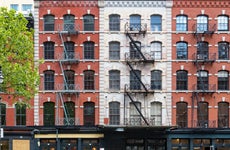Building exterior on Duane Street in New York City