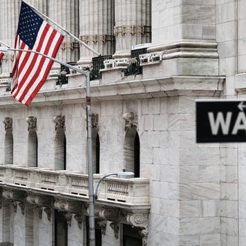 The New York Stock Exchange in lower Manhattan