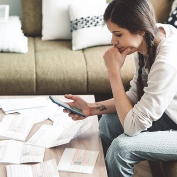 Financial problems are troubling this young woman