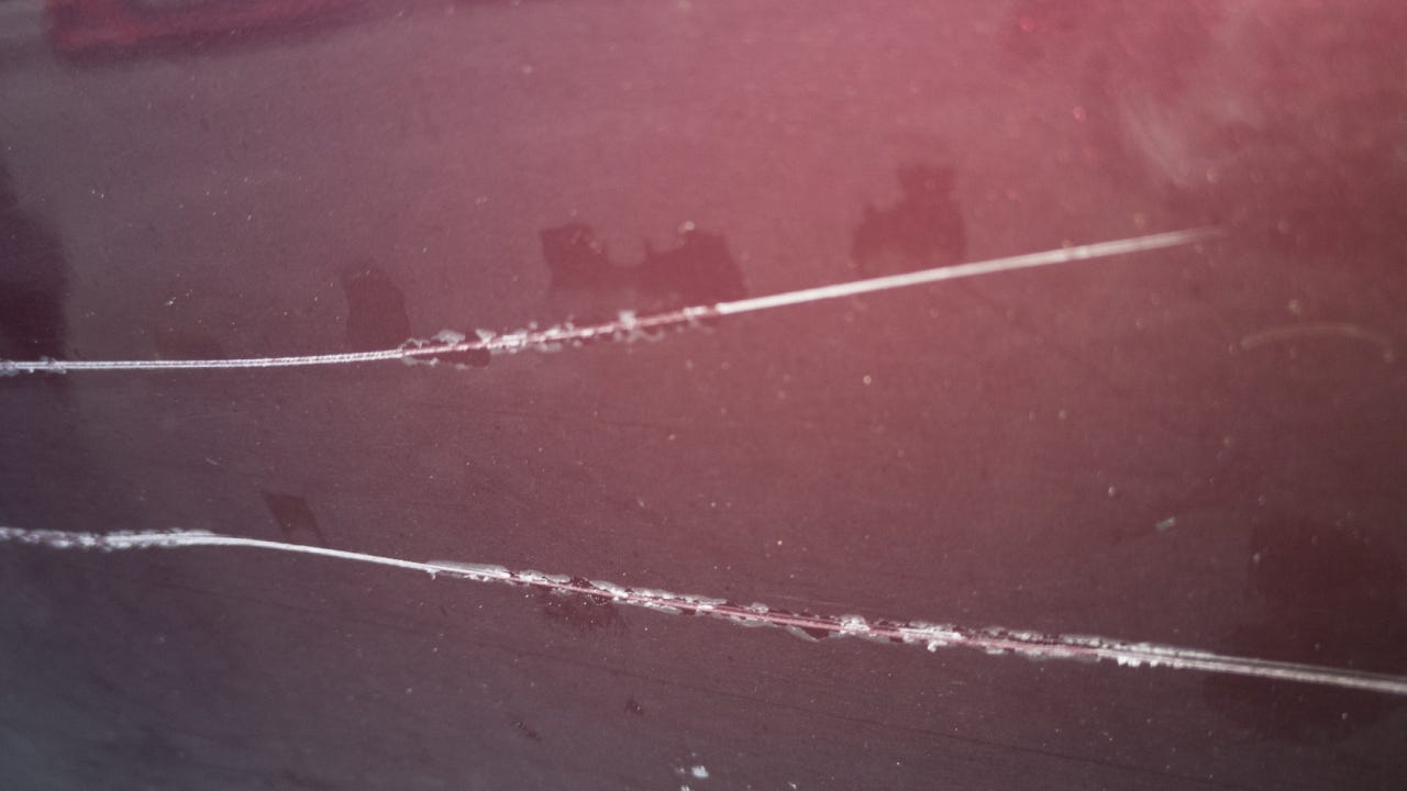 big scratches on a car