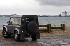 Land rover by bay