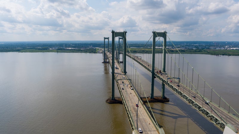 Delaware Memorial Bridge aerial