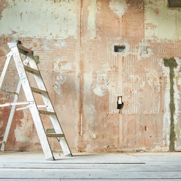 Still life of a domestic renovation project