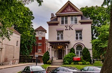 Exterior of a sorority house