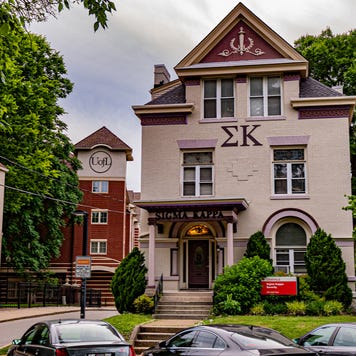 Exterior of a sorority house