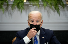President Joe Biden speaks during a meeting with the White House COVID-19 Response Team.