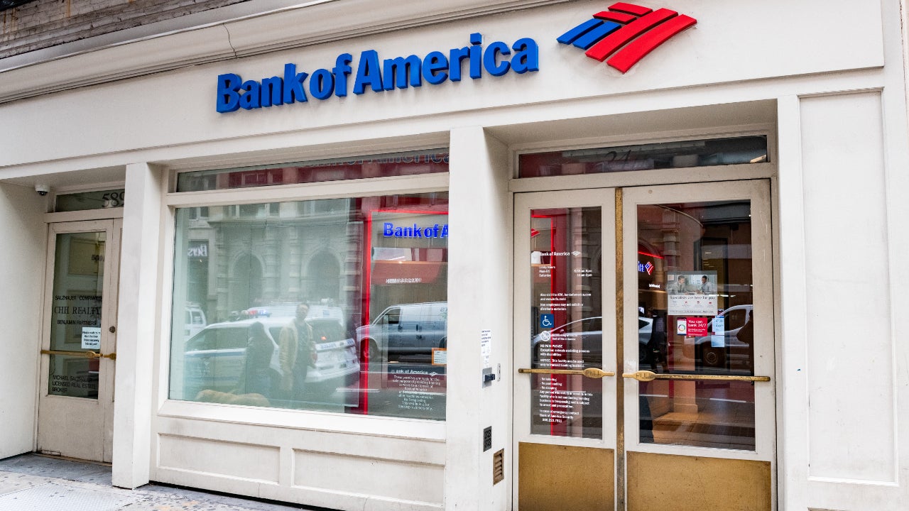 A Bank of America branch in New York City.