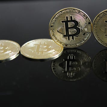 A few physical representations of Bitcoin