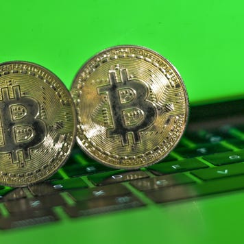 A physical representation of Bitcoin