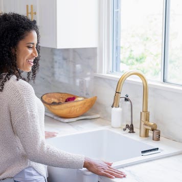 Homebuyers visit a home for sale