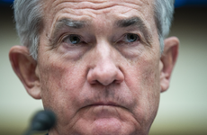 Fed Chair Jerome Powell speaks with lawmakers at testimony