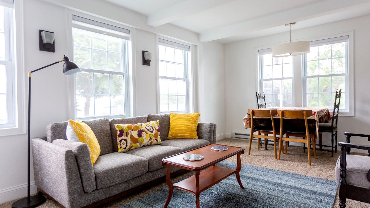 The living area in a rental apartment