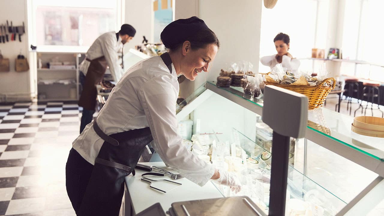 employees working in a deli