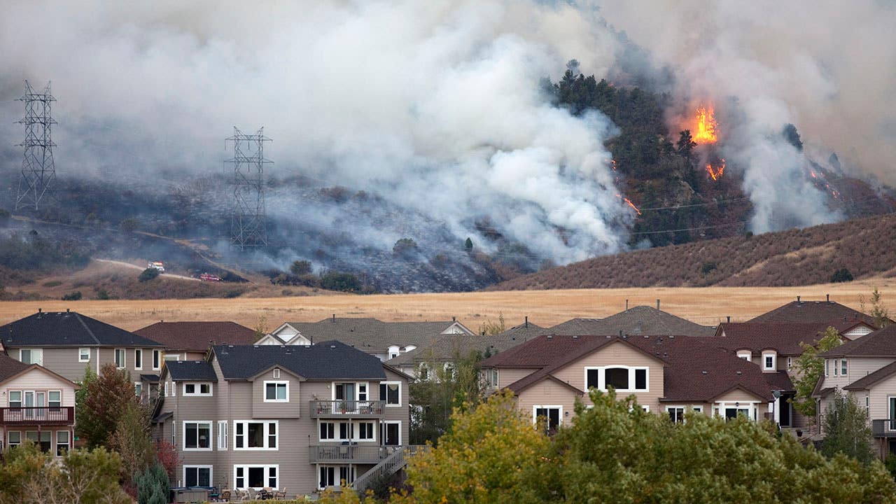 wildfire outside of denver colorado