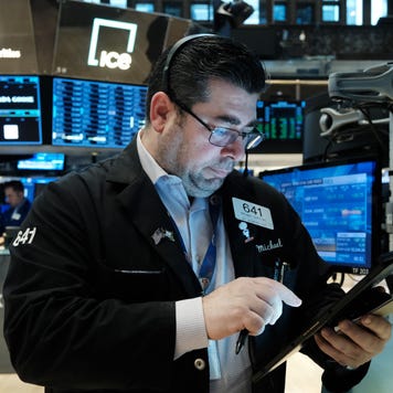 A trader on the New York Stock Exchange