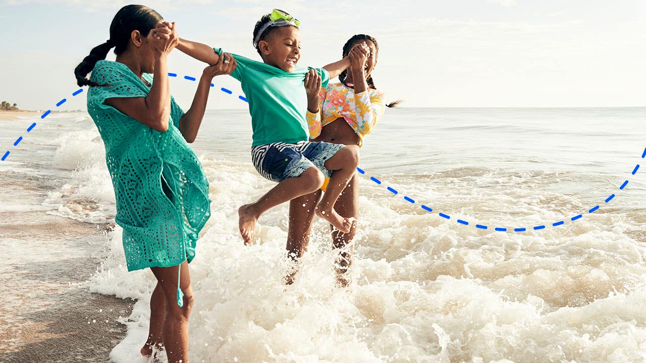 family on vacation in south carolina