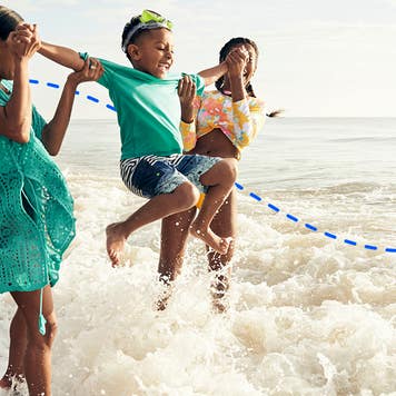 family on vacation in south carolina
