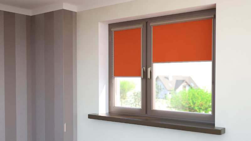Roller shade, a type of manual shade window treatment