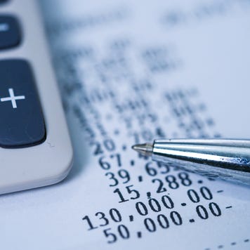 Calculator and ballpoint pen