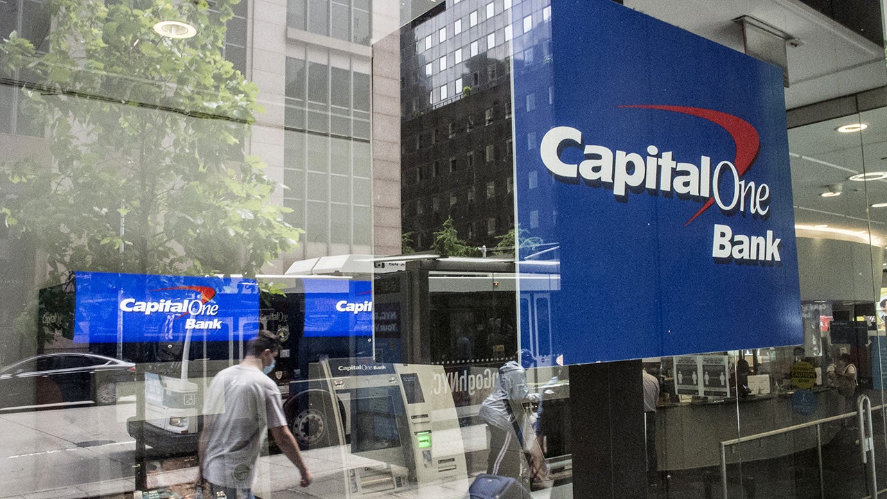 Capital One Bank signage in New York City