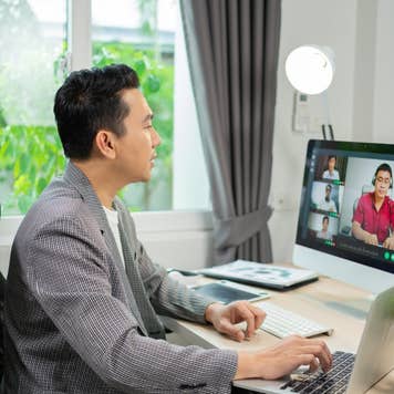Working at home office