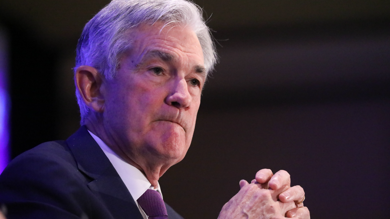 Fed Chair Jerome Powell speaks at a March business conference