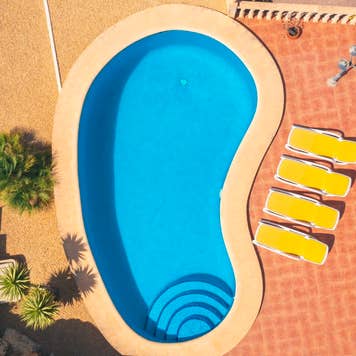 A large swimming pool
