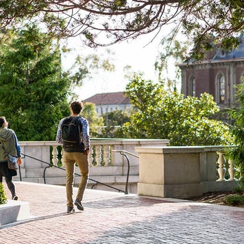 students on a college campus