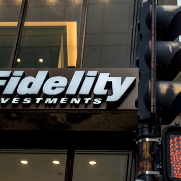 The Fidelity logo appears on a building