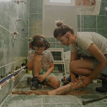 DIY bathroom remodel