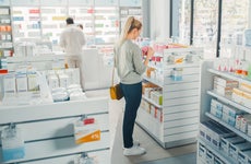 woman at a pharmacy