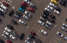 cars in a parking lot