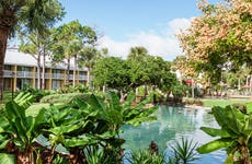 hotel grounds of the Wyndham Orlando Resort International Drive