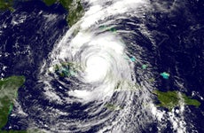 Hurricane irma satellite image