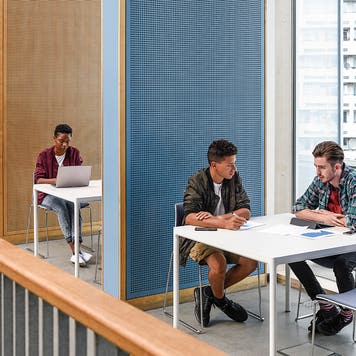 college students studying