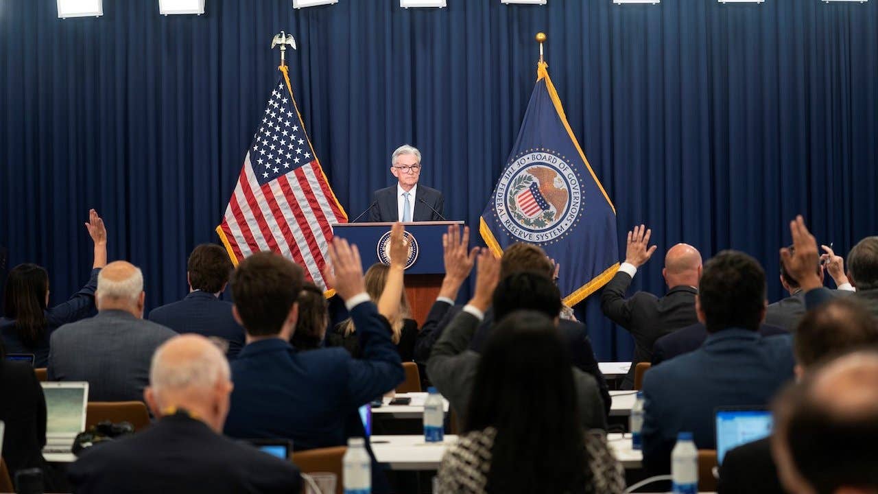 Fed Chairman Powell at the podium