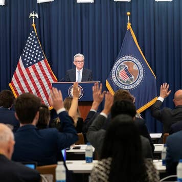 Fed Chairman Powell at the podium