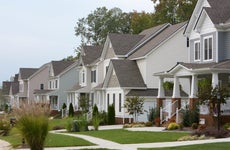 Homes in a neighborhood in Richmond, Virginia