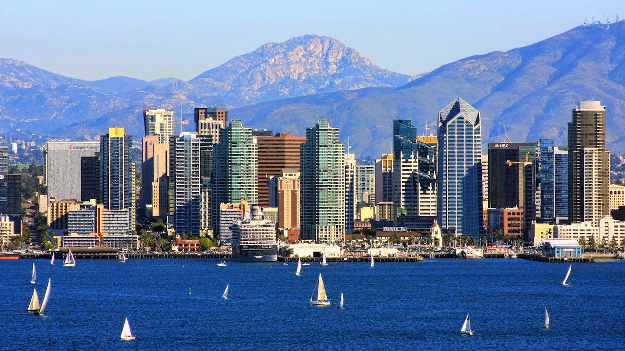 San Diego shoreline