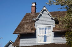 House exterior with wood shingles
