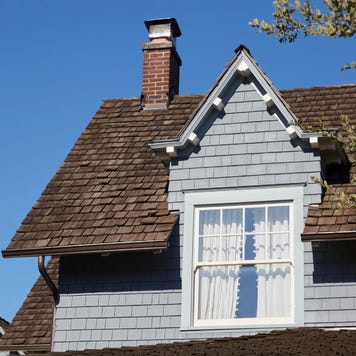 House exterior with wood shingles