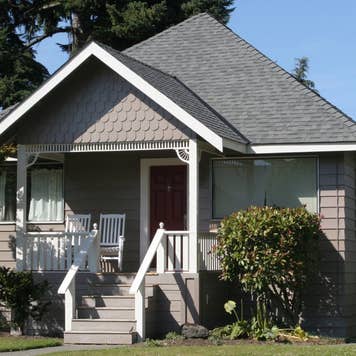 1950s style wooden home