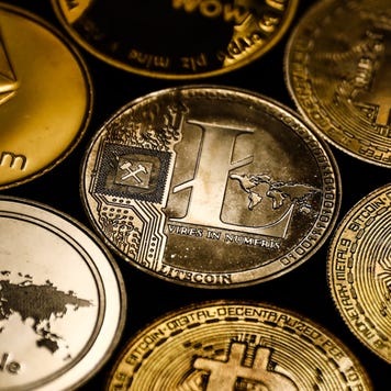 A picture of various physical cryptocurrencies