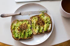 avocado toast on a plate